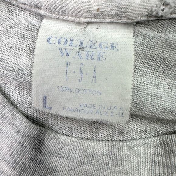 Vintage College Ware USA University of Michigan Wolverines Crew Neck Tee - Sz L - Picture 4 of 8